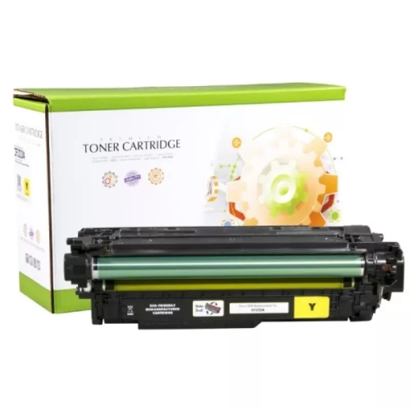 Kompatybilny wkład tonerowy Static Control HP 653A (CF322A), żółty