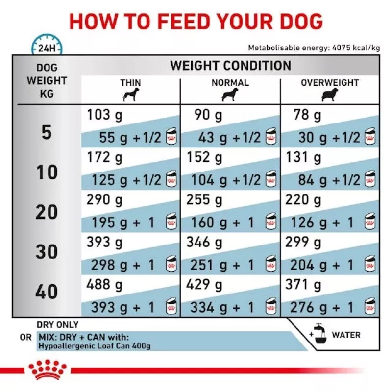 Sucha karma dla psów Royal Canin Hypoallergenic formuła weterynaryjna, 2 kg, drób, psy dorosłe, bezglutenowa
