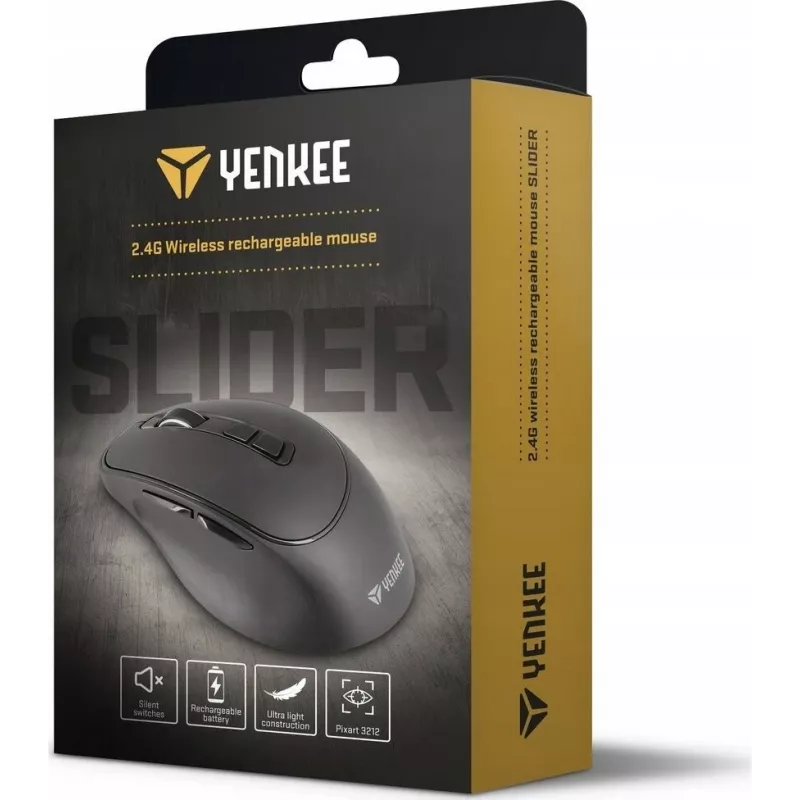 Mysz bezprzewodowa YENKEE YMS 2080GY SLIDER 2.4Ghz