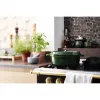 Staub La Cocotte 33 cm owalny garnek żeliwny, zielony bazylia