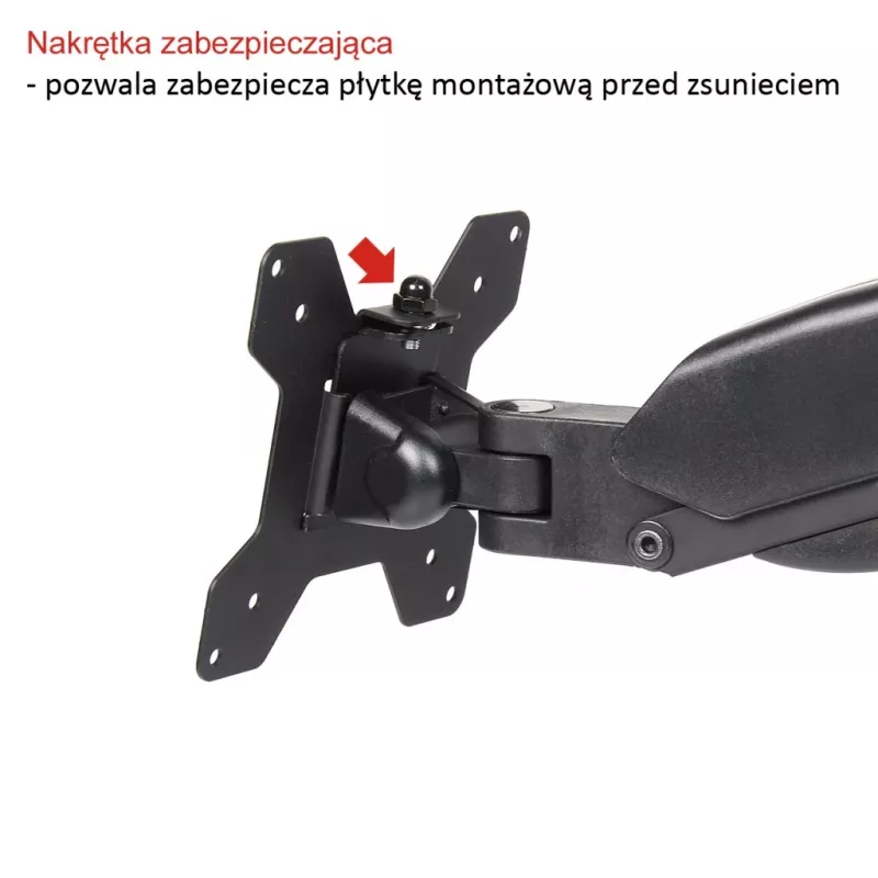 Uchwyt ścienny do 1 monitora LCD 13-27 cali L-12GW