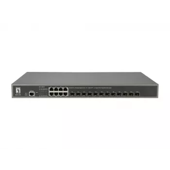 LevelOne GTL-2091 Zarządzany przełącznik L3 Gigabit Ethernet (10/100/1000) Szary