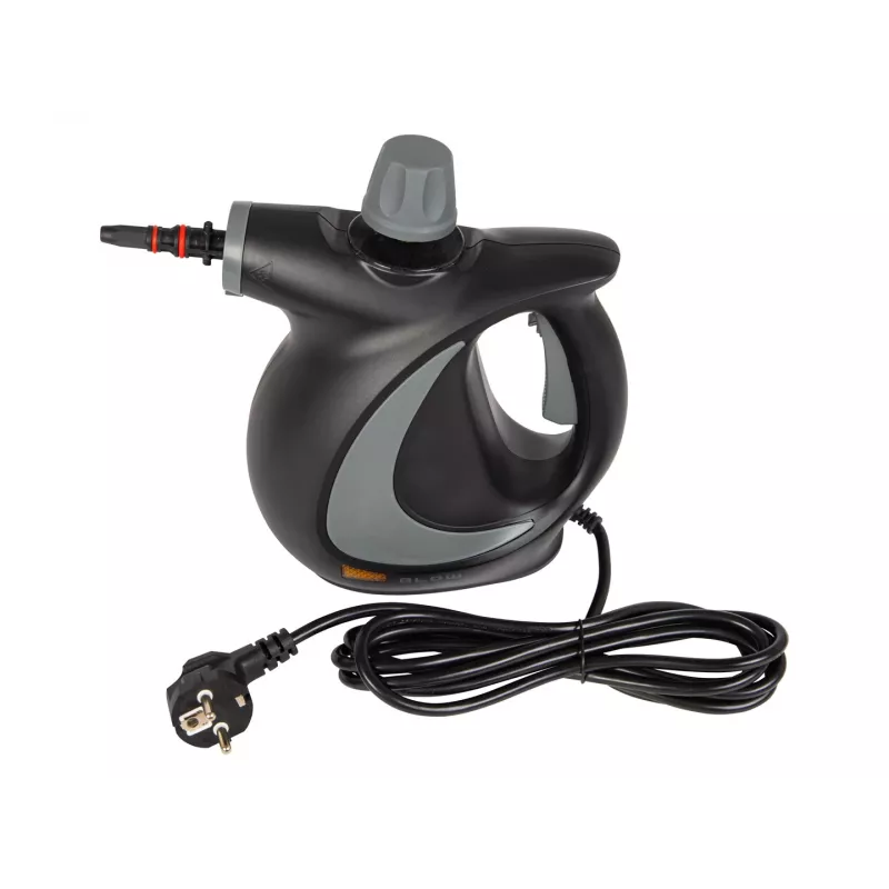 Przenośny odkurzacz parowy BLOW PURE STEAM — 1050 W, zbiornik 0,35 l, 3,2 bar, maks. 130°C, w zestawie dysze do podłóg i okien