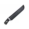 Nóż survivalowy cinema classic CC-PDT — ostrze ze stali nierdzewnej 375 mm, długość całkowita 525 mm, rękojeść ze stali nierdzewnej, czarna pochwa z tworzywa sztucznego, 1 kg