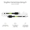 Kabel Lightning na USB‑C zielony Cell KABGC07, 1 m, czarny, Lightning (męski) na USB‑C (męski), 480 Mbps