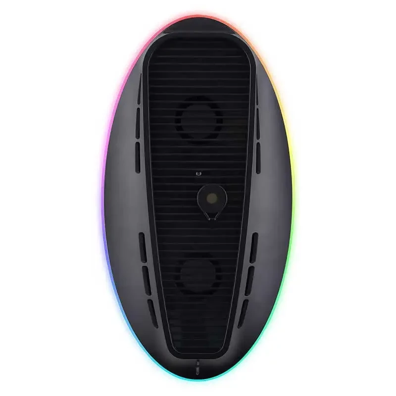 Stacja chłodząca SUBSONIC SA5656 do PS5 i PS5 cienki z diodami LED, wielowentylatorowym chłodzeniem, zasilana przez USB