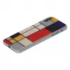 Etui na smartfona man and wood dla iPhone X/XS, drewniany tył, biała ramka
