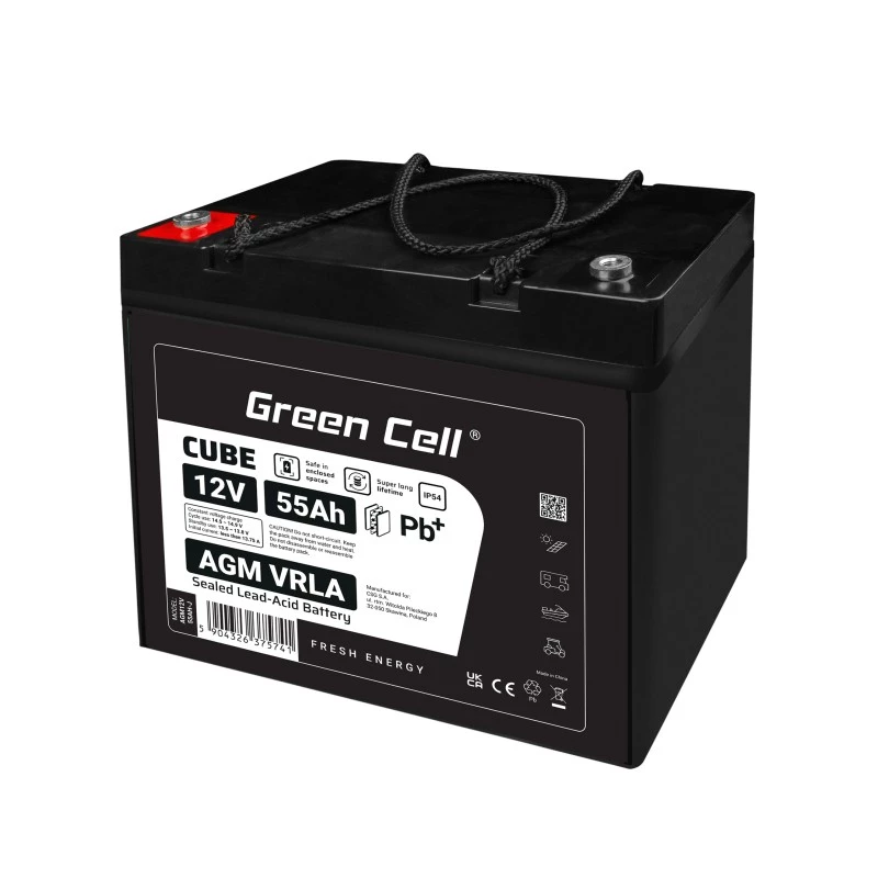 Akumulator AGM VRLA 12V 55Ah IP54