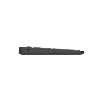 Logitech Pebble Keys 2 K380s - Klawiatura - Bezprzewodowa - Bluetooth LE - QWERTY - Układ nordycki (duński/fiński/norweski/szwedzki) - tonal graphite (920-011879)