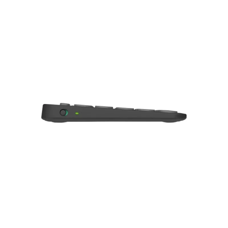 Logitech Pebble Keys 2 K380s - Klawiatura - Bezprzewodowa - Bluetooth LE - QWERTY - Układ nordycki (duński/fiński/norweski/szwedzki) - tonal graphite (920-011879)