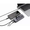 Koncentrator USB Delock 64248 5 Gb/s 2 x Typ-A 2 x Typ-C 1 port szybkiego ładowania