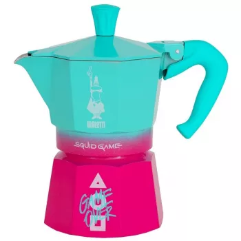 Kawiarka Bialetti Squid Game niebieski różowy aluminium