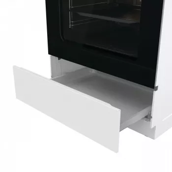 Wolnostojąca kuchenka gazowa Gorenje GG6A10WFFM, biała, płyta 4-palnikowa, piekarnik gazowy 72 L, przednie pokrętła sterujące
