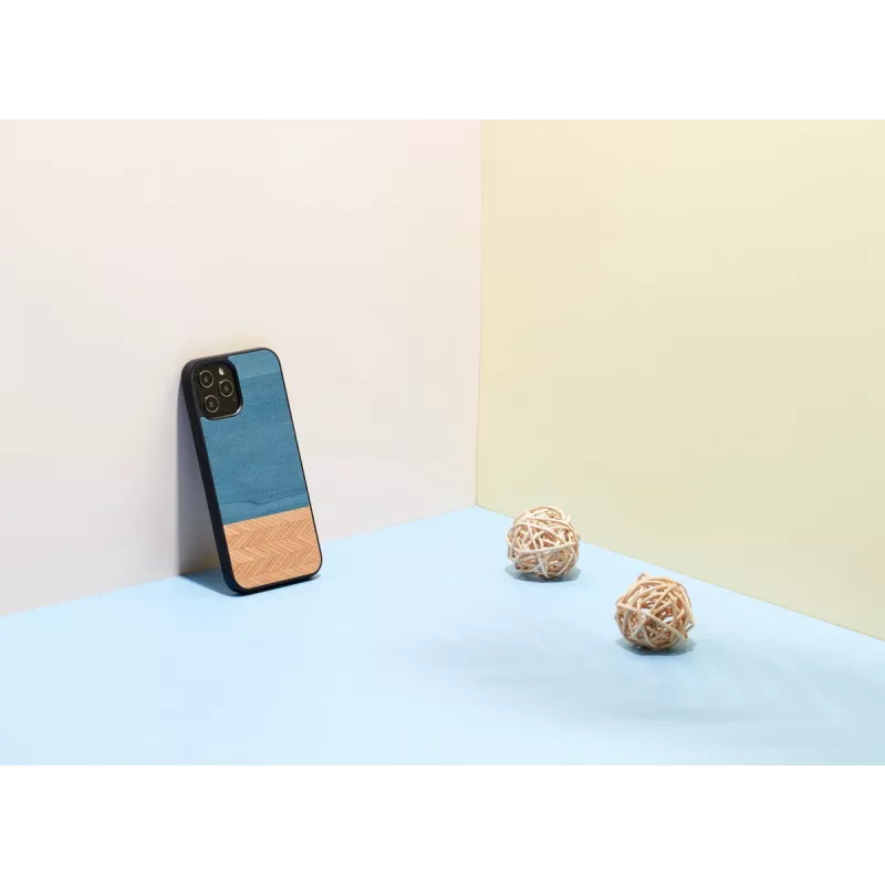 Etui na telefon man and wood do iPhone'a 12 Pro Max denim Czarny