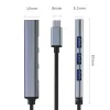 Hub USB QOLTEC 53792, USB-C 3.1 na 4 porty (USB 3.0 x1, USB 2.0 x3)
