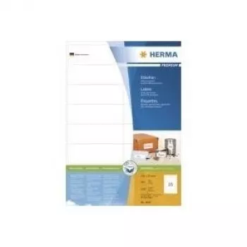 HERMA SuperPrint - Selbstklebende Etiketten - weiß - 37 x 105 mm - 200 Stck. (4620)