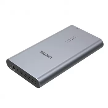 Obudowa SSD Unitek S1206A na 2 dyski M.2 NVMe PCIe Gen3 x4, USB 3.2 Gen 2 (10 Gbit/s), aluminium, USB-C, zawiera zasilacz