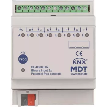 MDT BE-08000.02 Wejście binarne 8-kanałowe, 4TE, REG (BE-08000.02)