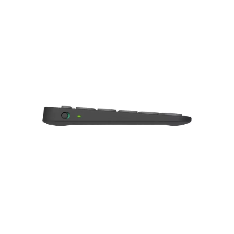 Logitech Pebble Keys 2 K380s - Klawiatura - Bezprzewodowa - Bluetooth LE - QWERTY - Układ nordycki (duński/fiński/norweski/szwedzki) - tonal graphite (920-011879)