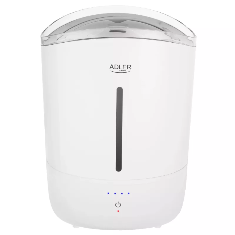 Nawilżacz Adler | AD 7971 | 30 W | Pojemność zbiornika na wodę 5 L | Ultradźwiękowy | Wydajność nawilżania 100-250 ml/h | Biały