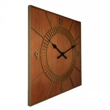 NeXtime klok 3112br Wood Square, 50x50 cm, Ścienny, Brązowy
