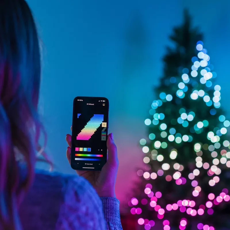 Twinkly Candies LED lampki choinkowe TWKP100RGB-T 6 m 100 lampek w kształcie perełek