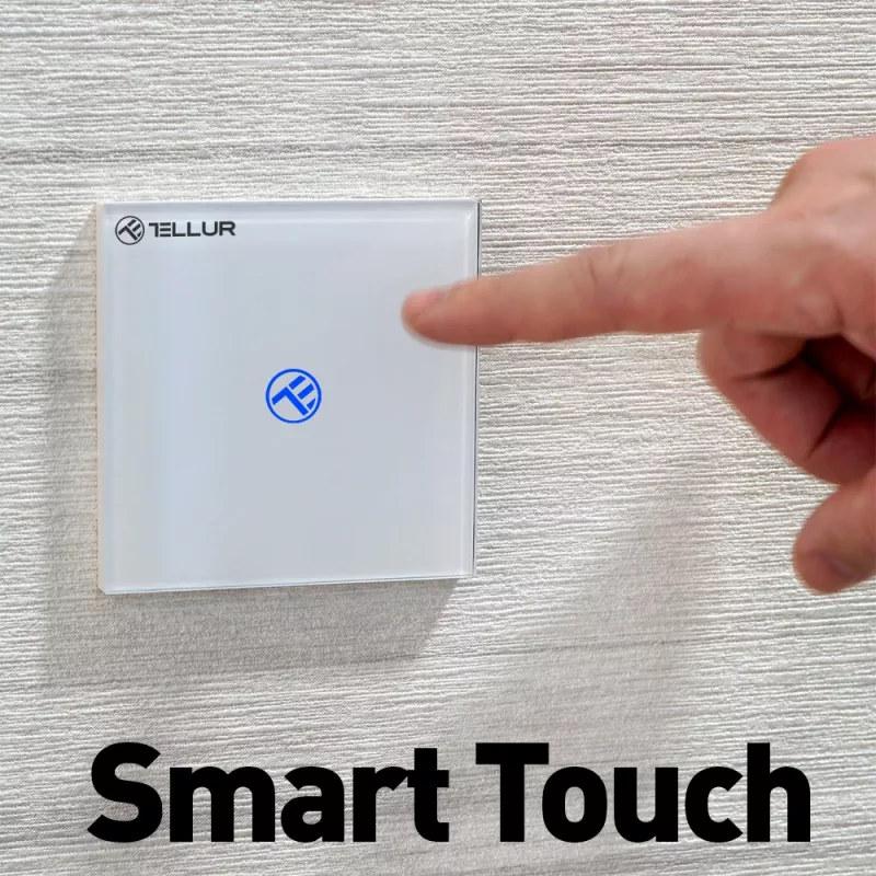 Inteligentny przełącznik WiFi Tellur SS1N — 1 port, 1800W, 10A