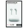 Zestaw słuchawkowy URBANISTA Stockholm — Bezprzewodowe słuchawki douszne Bluetooth do połączeń i muzyki, zasięg 10 m, białe