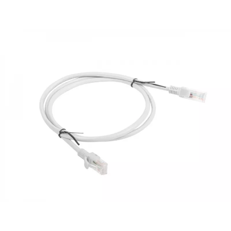 Kabel sieciowy LANBERG PCU5-10CC-0100-S RJ-45 Cat5e U/UTP, 1 m, szary