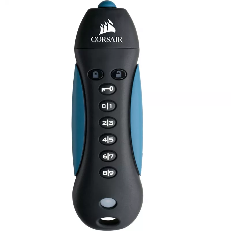 CORSAIR Flash Padlock 3 128 GB bezpieczny pendrive USB 3.0 z klawiaturą, bezpieczne sprzętowe szyfrowanie AES 256-bit