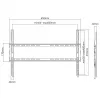Uchwyt do montażu na ścianie SBOX PLB-2264F-2 37–80 cm, obciążenie 45 kg, VESA 600x400