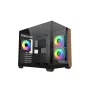 Obudowa PC Cooler Master Elite 481 Wood — dwukomorowa mATX z naturalnym drewnem i podwójnymi panelami ze szkła hartowanego