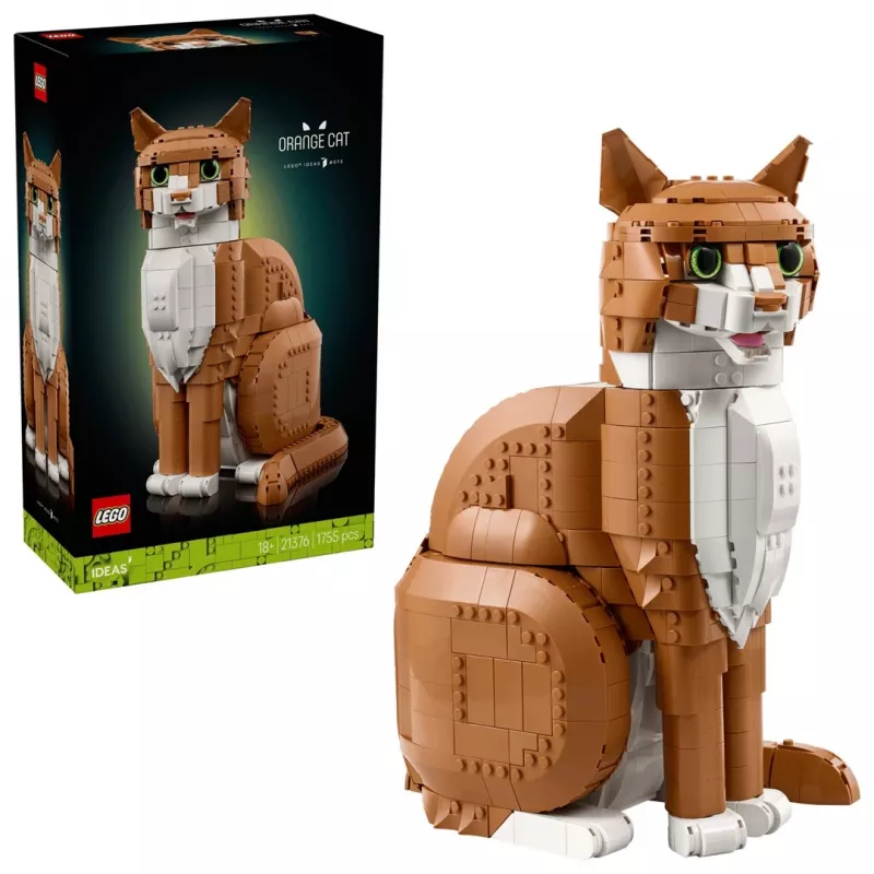LEGO IDEAS 21376 pomarańczowy Cat