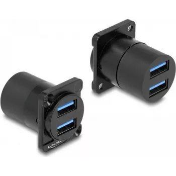 DeLOCK Moduł D-Type USB 5 Gb/s Typ-A 2 x żeński na 2 x żeński