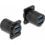 DeLOCK Moduł D-Type USB 5 Gb/s Typ-A 2 x żeński na 2 x żeński