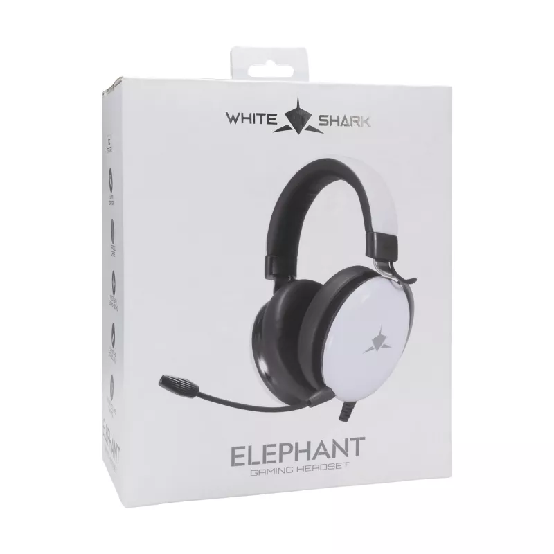 Słuchawki White Shark GH-2540 Elephant biały