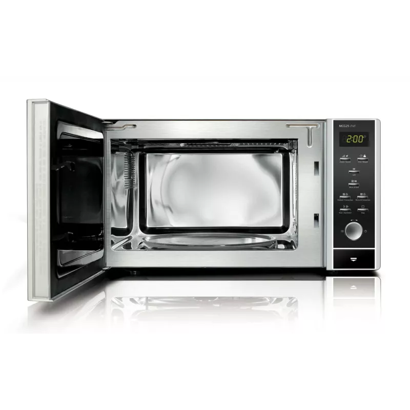 Kuchenka mikrofalowa Caso MCG 25 — 900 W, 25 L, 10 poziomów mocy, biały/czarny