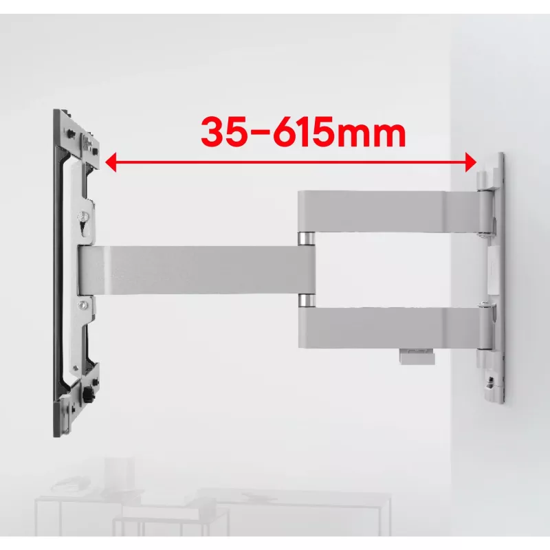 Uchwyt ścienny One For All WM6454 195.6 cm 40 kg czarny biały