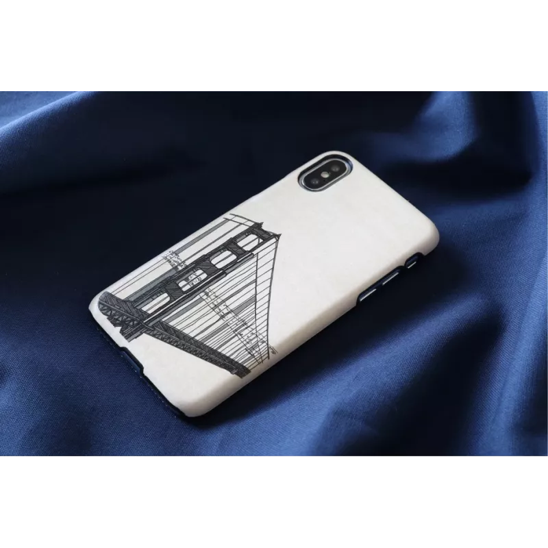 Etui na telefon man and wood do iPhone X/XS, konstrukcja mostka dłoni, czarne