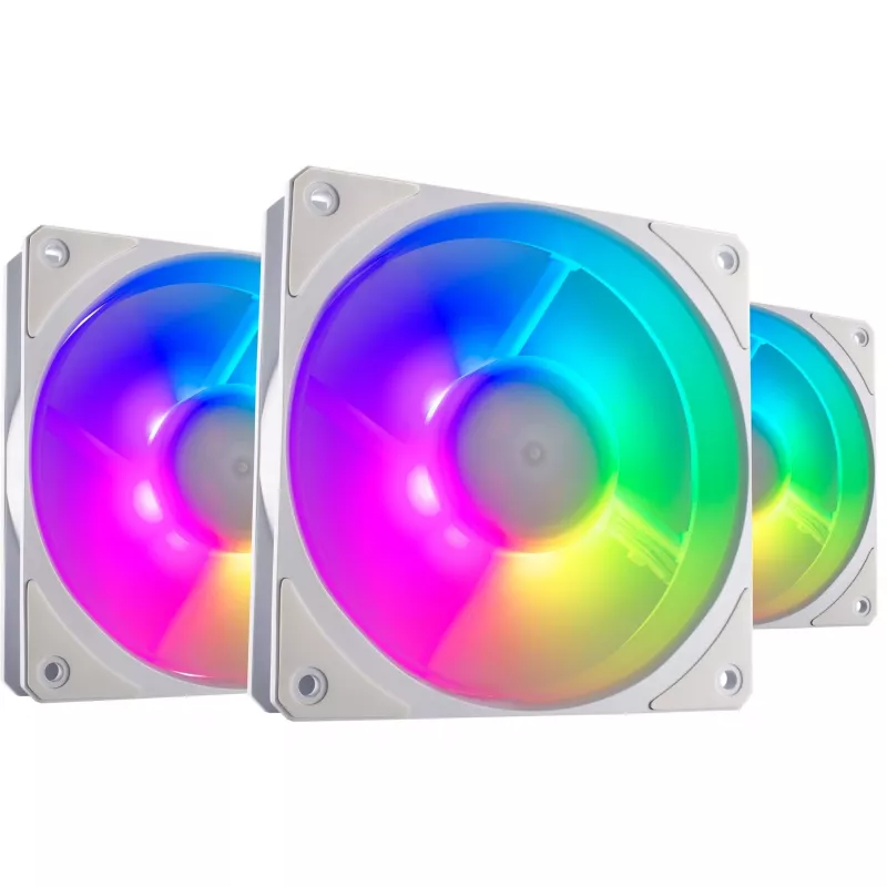 COOLER MASTER Mobius 120P ARGB 120mm biały 3-pak
