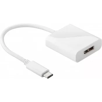 Wentronic Goobay Adapter USB-C™ - DisplayPort, biały - do połączenia urządzeń USB-C™ i DisplayPort (66257)