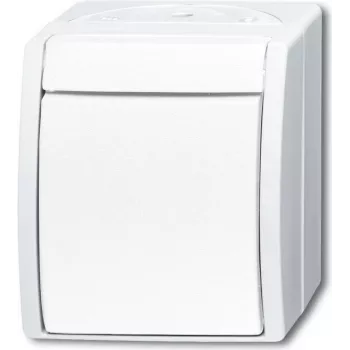 BUSCH-JAEGER Przełącznik krzyżowy 2601/7W-54 ocean Alpine Biały IP44 Kołyskowy 2601/7W-54 (2601/7W-54)