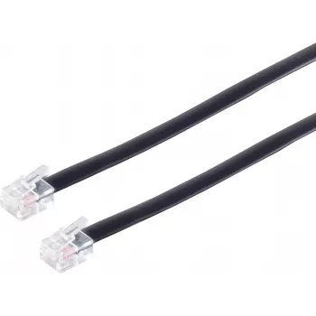 S/CONN 3m RJ12 czarny przezroczysty ShiverPeaks