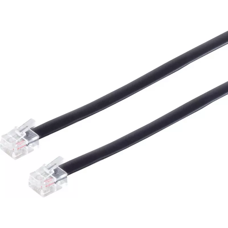 S/CONN 3m RJ12 czarny przezroczysty ShiverPeaks