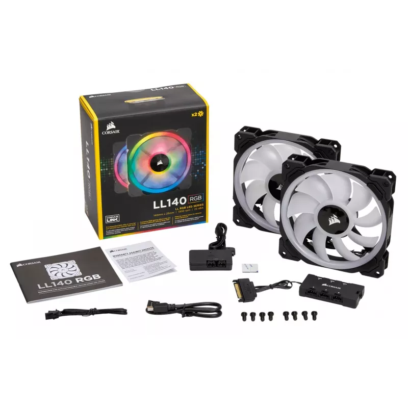CORSAIR LL140 RGB 140mm ARGB Obudowa Wentylator 2-Pack