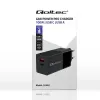 Qoltec 52382 GaN POWER PRO ładowarka | 1xUSB typu C | 1xUSB A | 100W | 5-20V | 1.5-5A | PD | Czarny