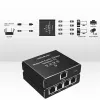 Ethernet mini switch QOLTEC 52293 1x4 RJ45, 1-wejście 4-wyjścia niezarządzalny rozdzielacz sieciowy