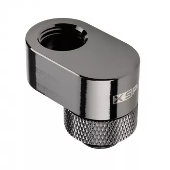 XSPC Rotary 14mm Offset G1/4 Fitting, Chrome Czarny - kątowe złącze obrotowe do chłodzenia wodnego