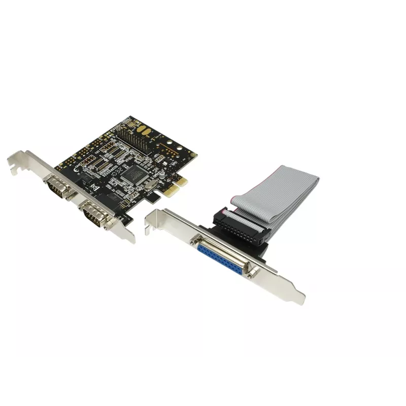 Wewnętrzna karta interfejsu PCIe LOGILINK PC0033 z portami szeregowymi i równoległymi, chipset NetMOS