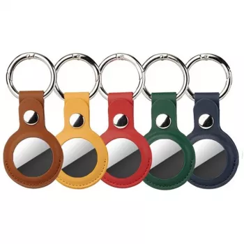 4smarts Zestaw - Etui na Airtag - Metal, poliuretan-skóra ekologiczna